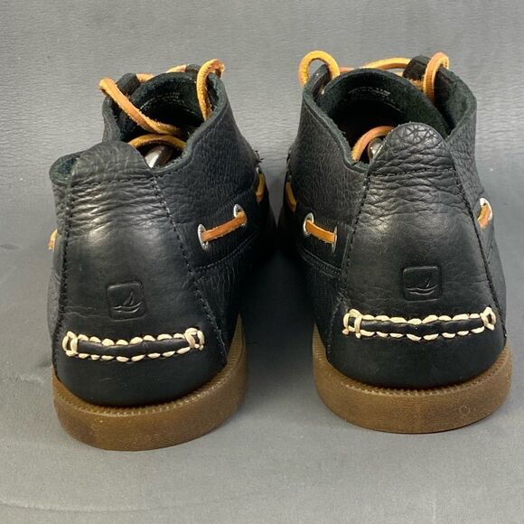 Sperry Top Sider Black Leather Chukka Boot shoes Men’s Size 11 - Picture 4 of 8